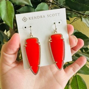 Kendra Scott translucent Red Skylar Earrings